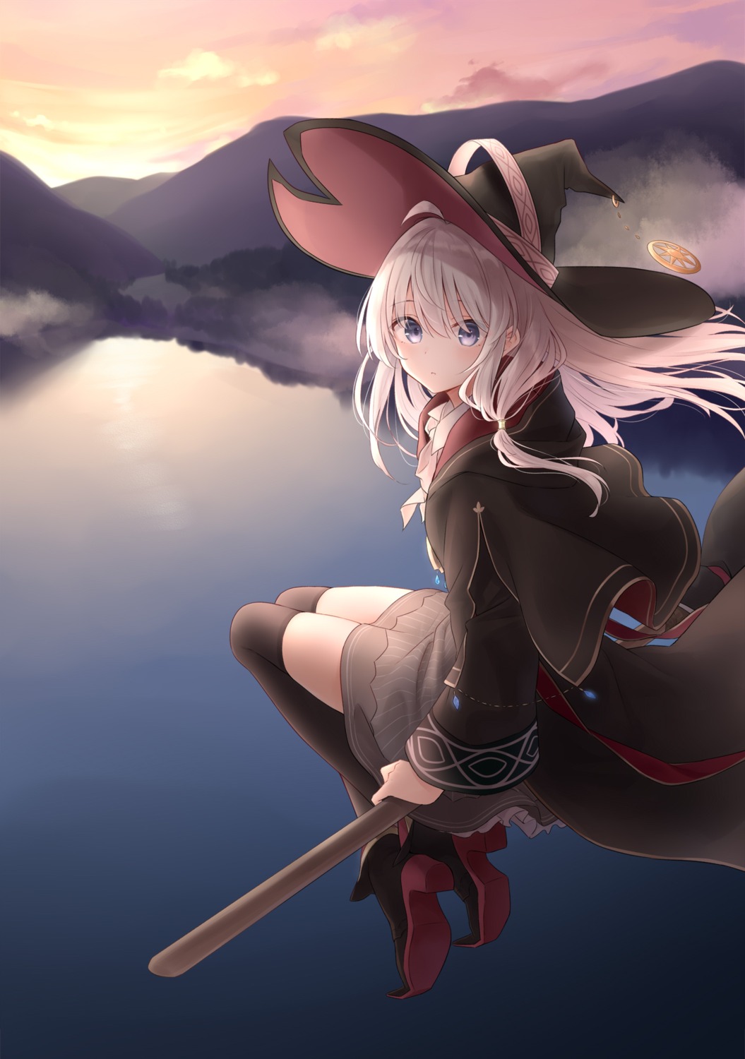 azuuru, elaina_(majotabi), heels, majo_no_tabitabi, thighhighs, witch