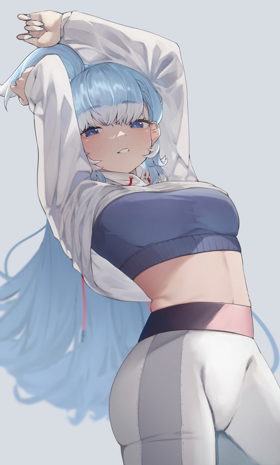 hololive, hololive_indonesia, kobo_kanaeru, sasa_ku86, shirt_lift