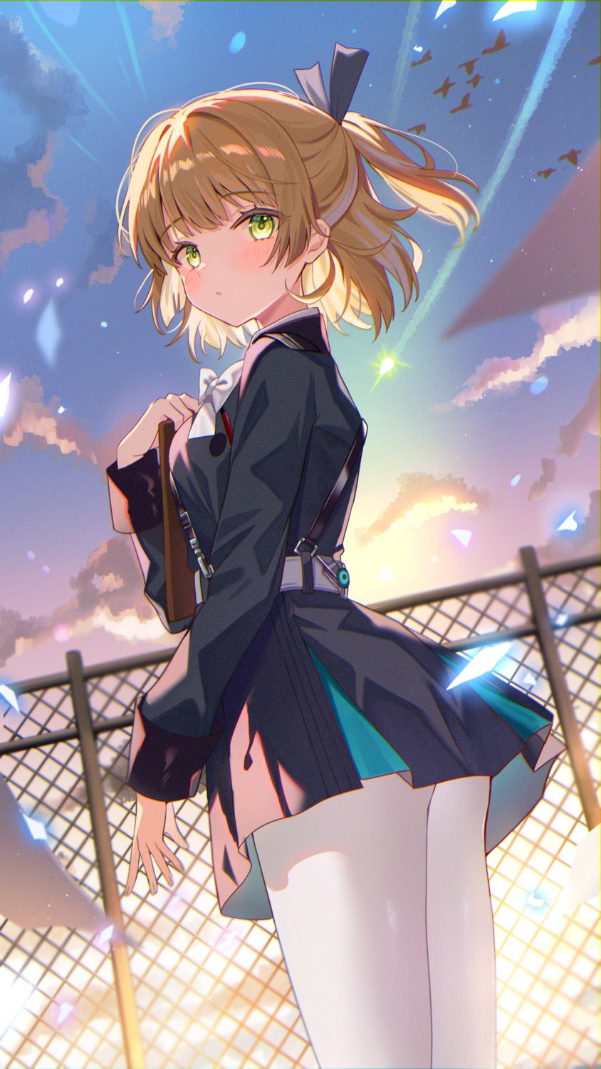 ass, heaven_burns_red, nanase_nanami_(heaven_burns_red), pantyhose, satoupote, seifuku