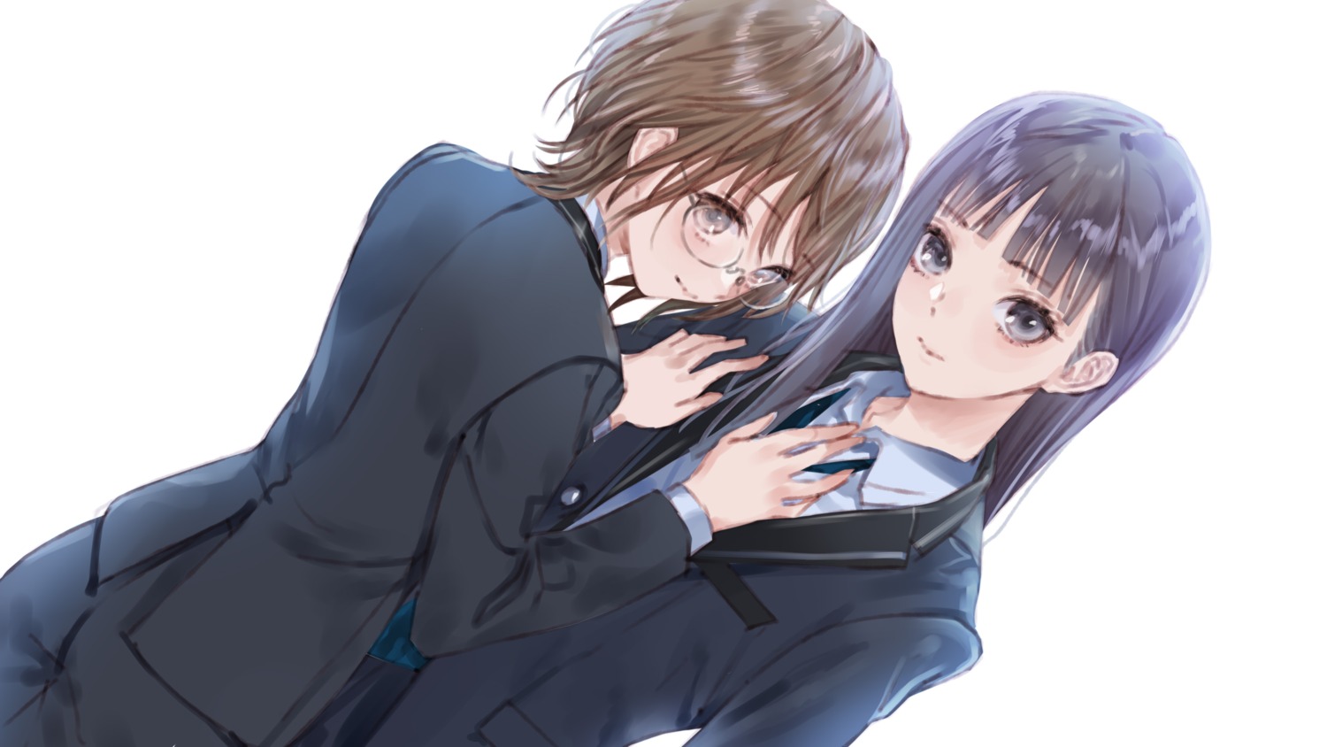 blue_reflection, blue_reflection_sun, crossdress, kishida_mel, koei_tecmo, megane, seifuku, takaoka_yukiko