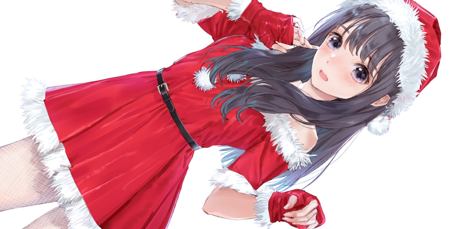 blue_reflection, blue_reflection_sun, christmas, dress, fishnets, kasuga_shiho, kishida_mel, koei_tecmo