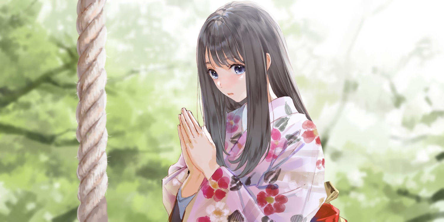 blue_reflection, blue_reflection_sun, kasuga_shiho, kimono, kishida_mel, koei_tecmo