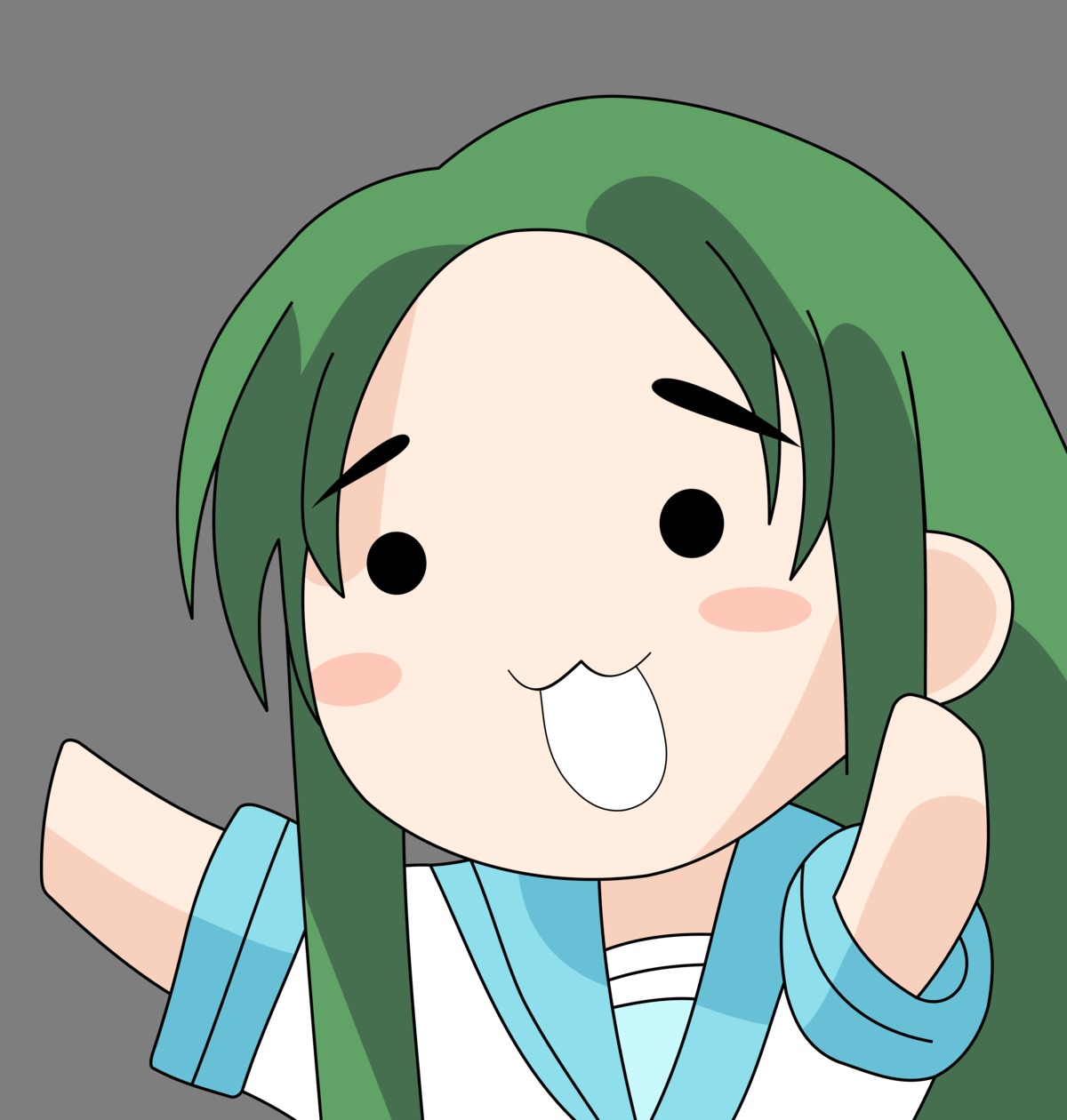 nyoron_churuya-san, seifuku, suzumiya_haruhi_no_yuuutsu, transparent_png, tsuruya, vector_trace