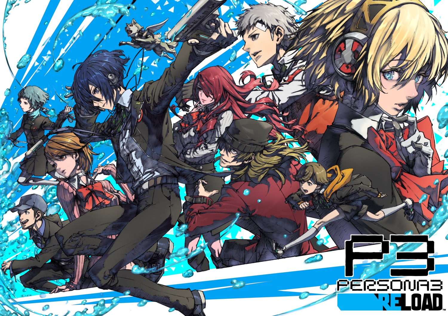 aegis, amada_ken, aragaki_shinjirou, arisato_minato, bandaid, headphones, iori_junpei, kazama_raita