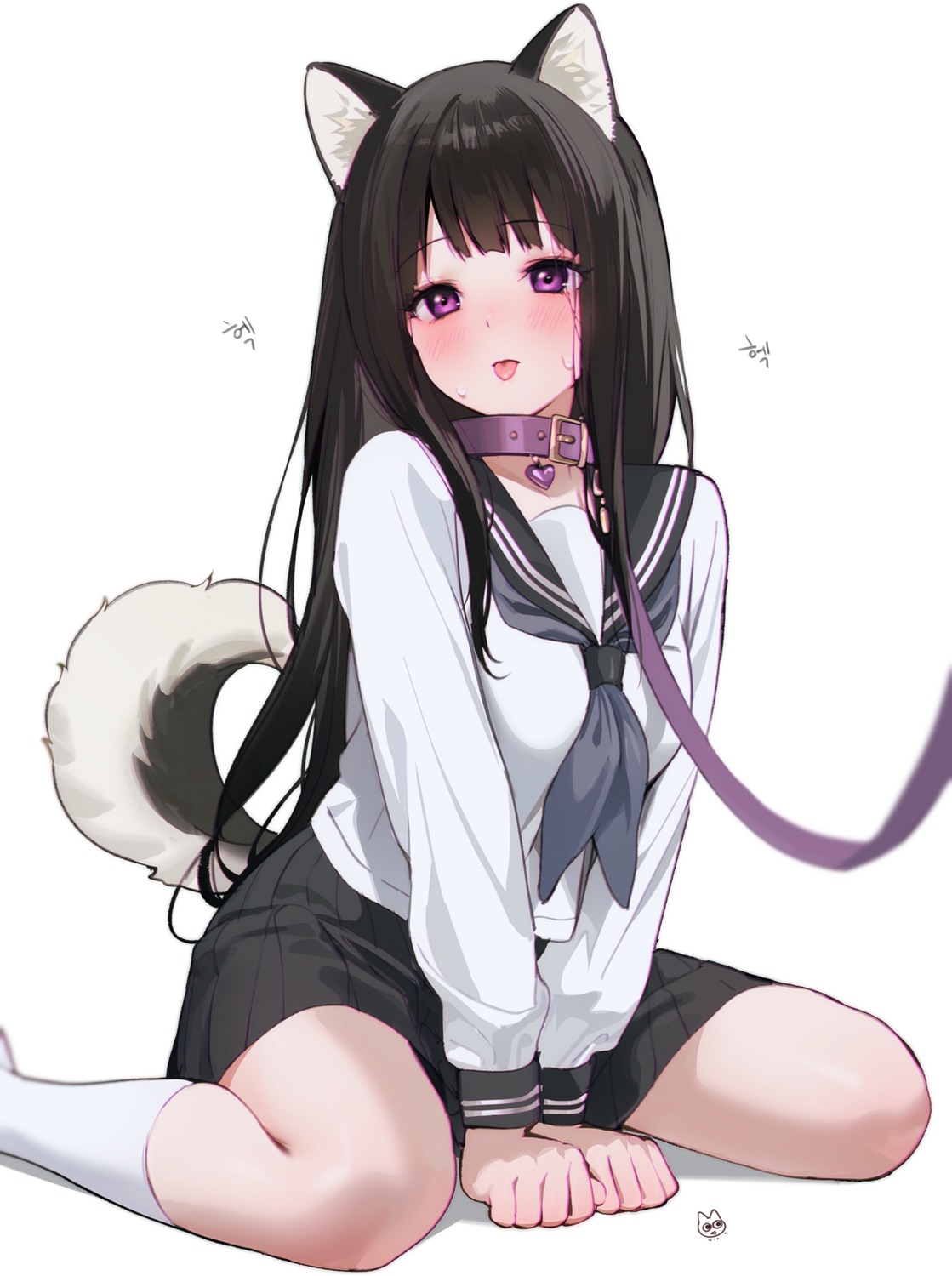 animal_ears, chitanda_eru, hyouka, mery_(yangmalgage), seifuku, tail