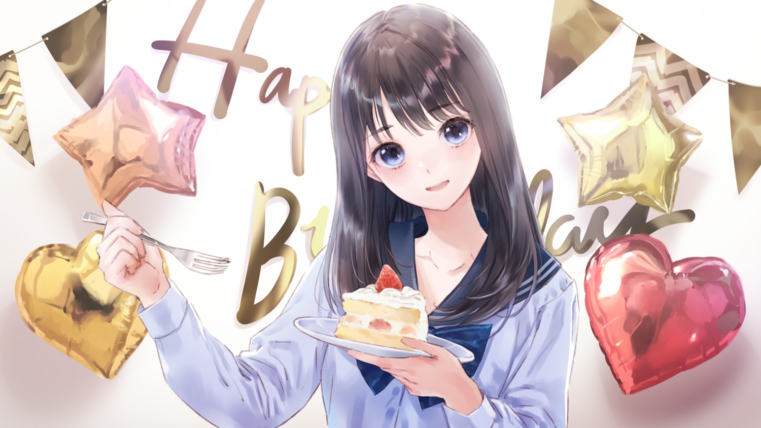 blue_reflection, blue_reflection_sun, kasuga_shiho, kishida_mel, koei_tecmo, seifuku, wallpaper