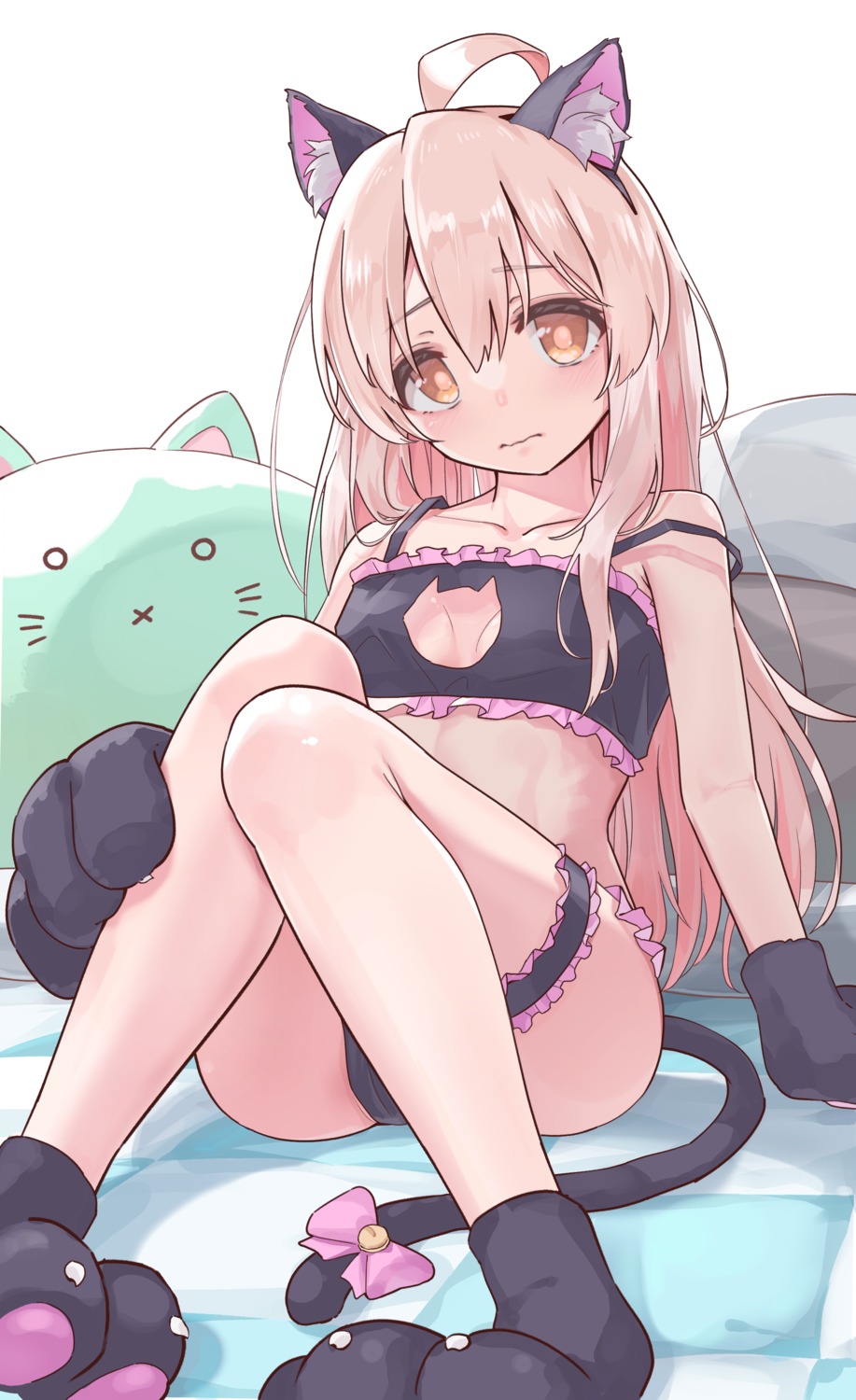 animal_ears, bra, garter, genderswap, nekomimi, onii-chan_wa_oshimai!, oyama_mahiro, pantsu