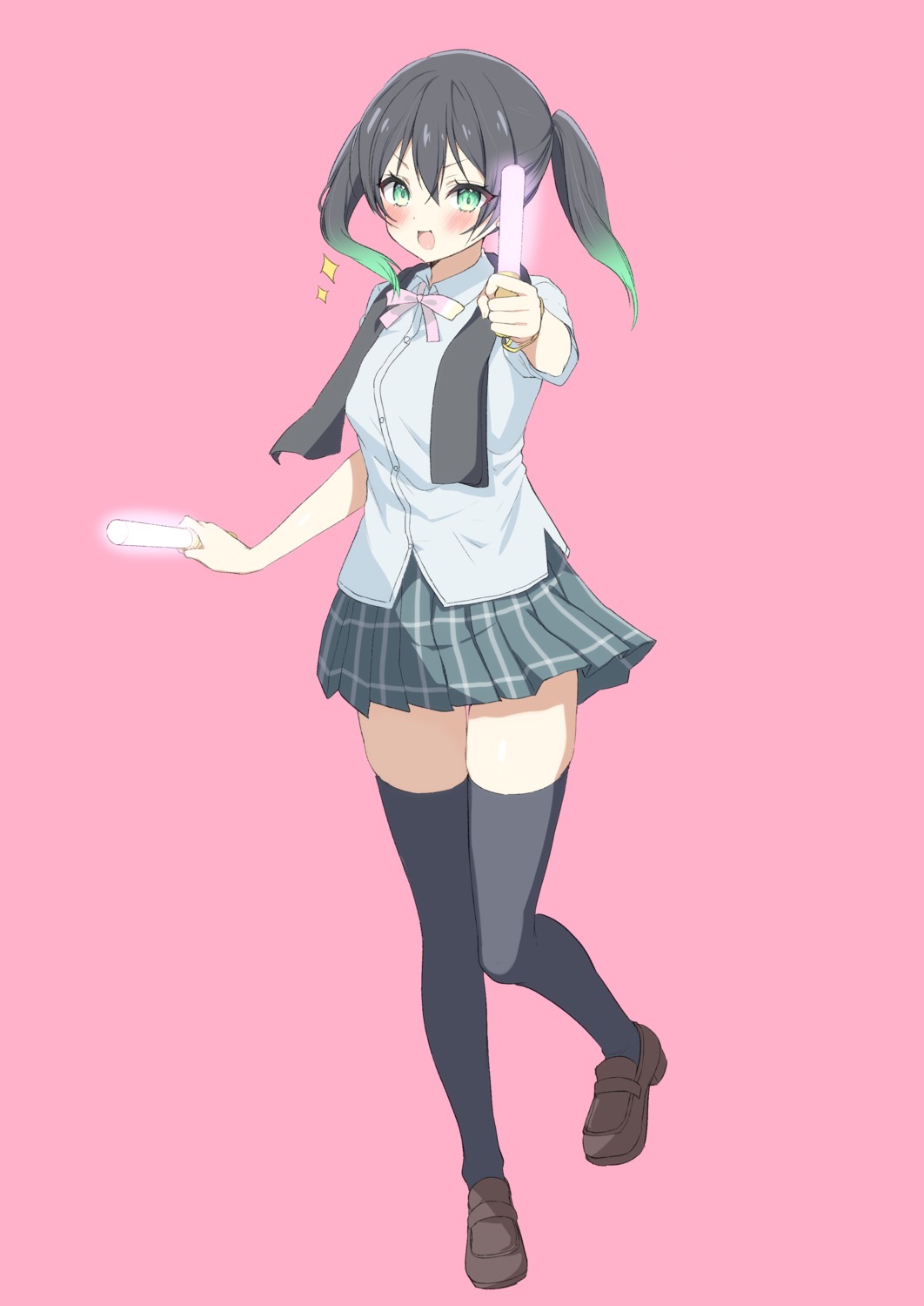 ayuma_sayu, love_live!_(series), love_live!_nijigasaki_gakuen_school_idol_doukoukai, seifuku, takasaki_yuu, thighhighs