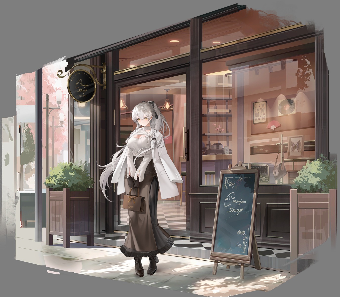 azur_lane, cleavage, haori_io, heels, hermione_(azur_lane), transparent_png