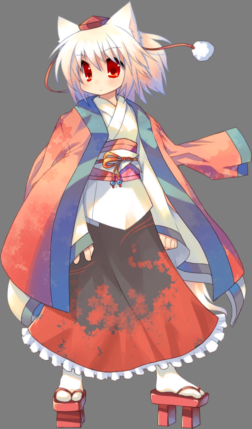 animal_ears, inubashiri_momiji, japanese_clothes, kimono, toba_hiyoko, touhou, transparent_png