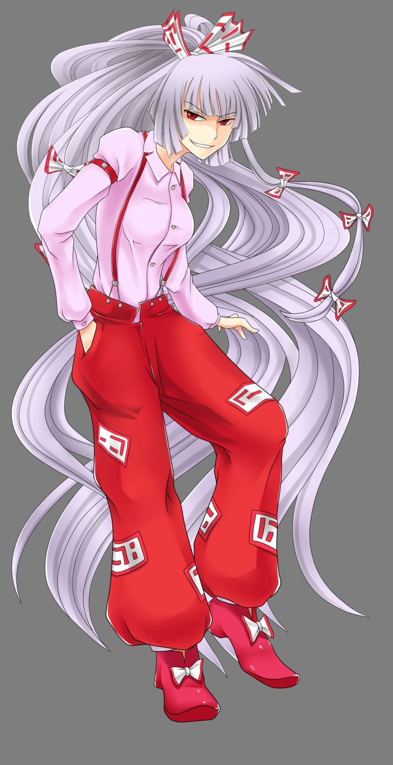 fujiwara_no_mokou, shown, touhou, transparent_png