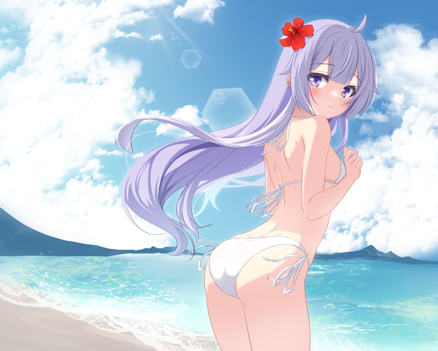 ass, azur_lane, bikini, sukireto, swimsuits, thong, unicorn_(azur_lane)