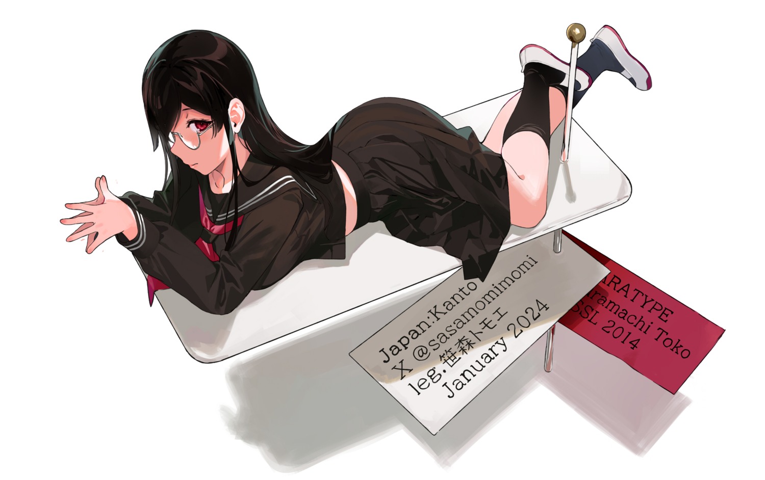 megane, sakuramachi_touko, sasamori_tomoe, seifuku, succubus_stayed_life