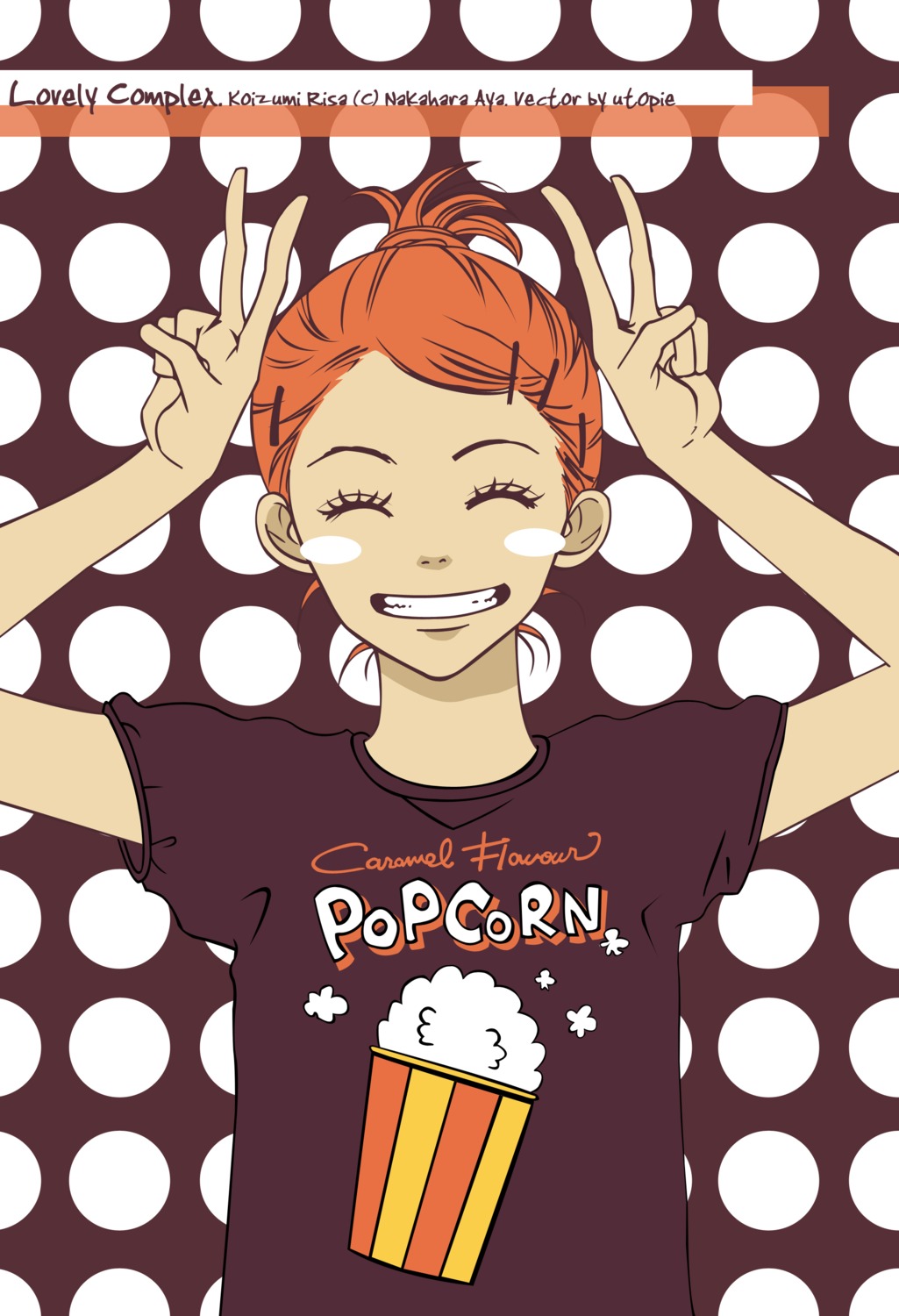 koizumi_risa, lovely_complex, vector_trace, watermark