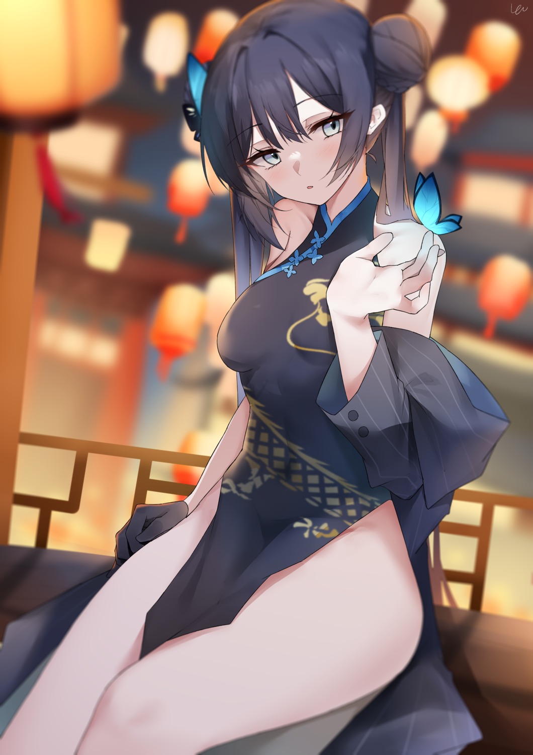 blue_archive, chinadress, nopan, ryuuge_kisaki, yanwulazy