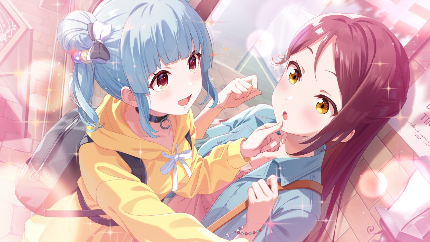 crossover, hyoudou_shizuku, idoly_pride, love_live!_(series), love_live!_sunshine!!, sakurauchi_riko, tagme, yuri
