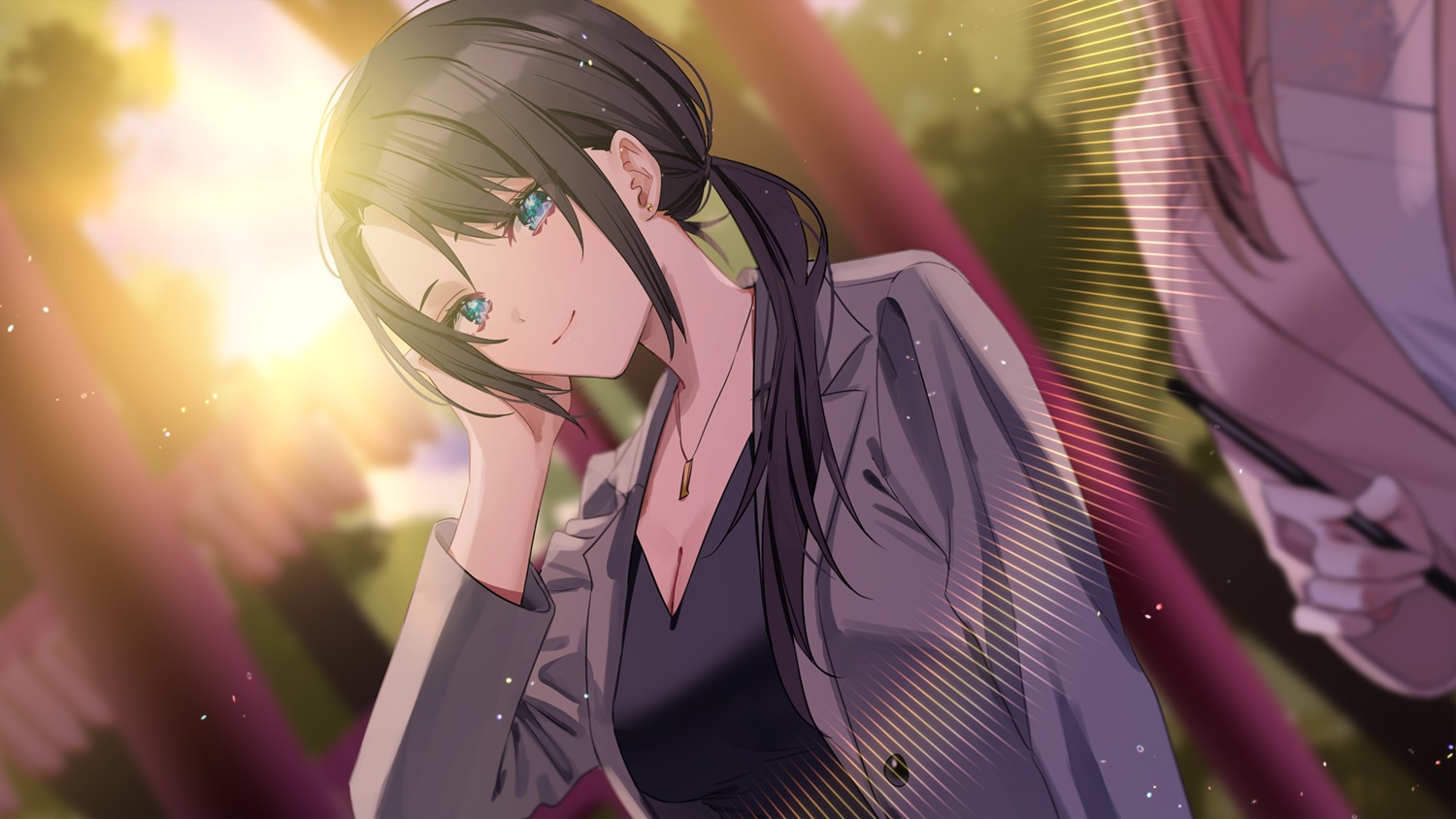 chigusa_minori, cleavage, game_cg, kiyotsu_chizu, lip_trip, maiguma_rino, sukerasomero