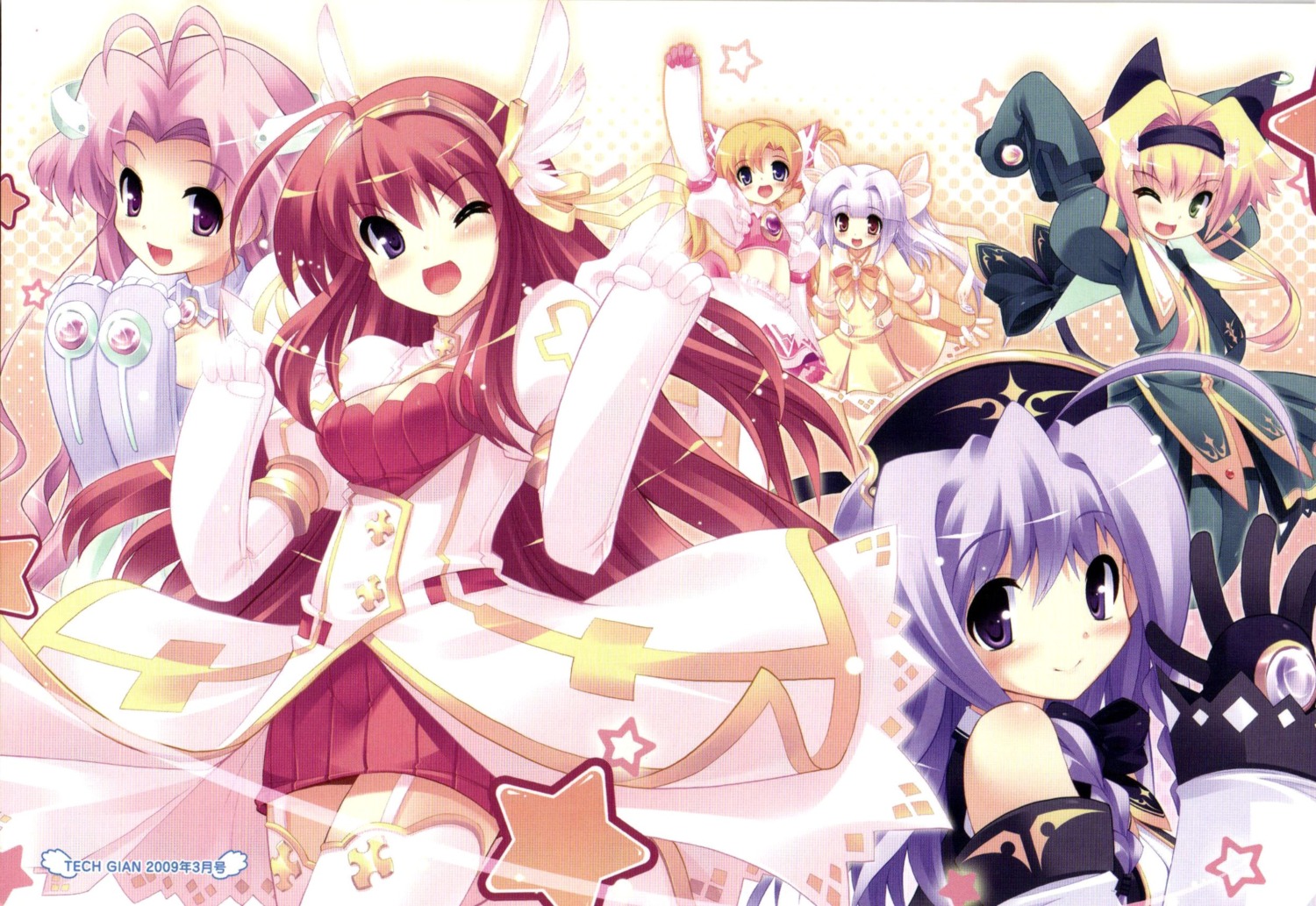 chime_milhawks, lime_luna_oaklane, mariafia_chiffonese, mintia_mimitte_midimu, prim_rina_oaklane, primary_~magical★trouble★scramble~, rikuou_hinana, screening