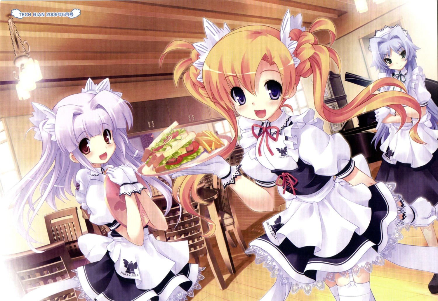 chime_milhawks, primary_~magical★trouble★scramble~, rikuou_hinana, screening, serafina_milhawks, skyfish, tsurugi_hagane, waitress