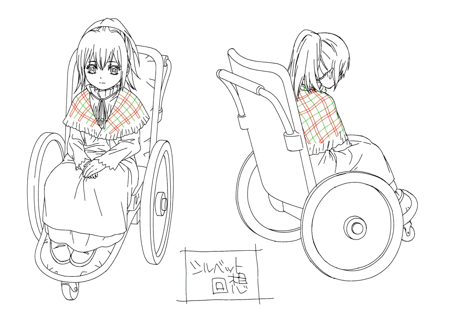 character_design, line_art, shiba_minako, sylvette_suede, tegami_bachi