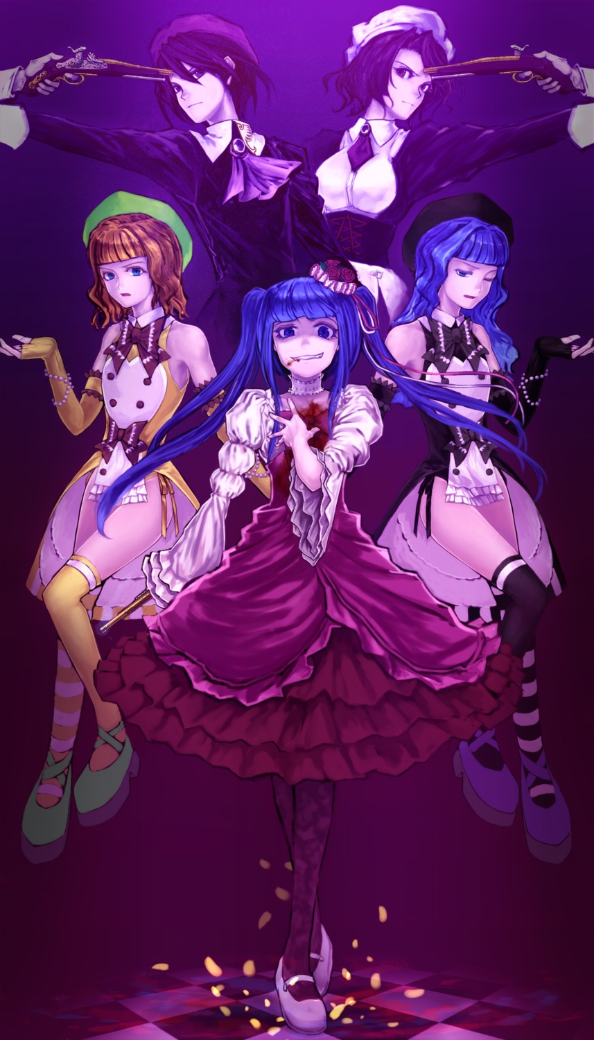 dress, furfur, furudo_erika, gun, kanon_(umineko), lain, shannon, umineko_no_naku_koro_ni