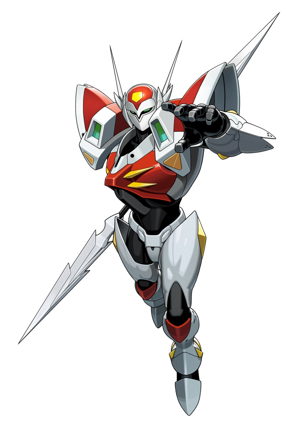 armor, male, mecha, shinkirou, tekkaman, weapon