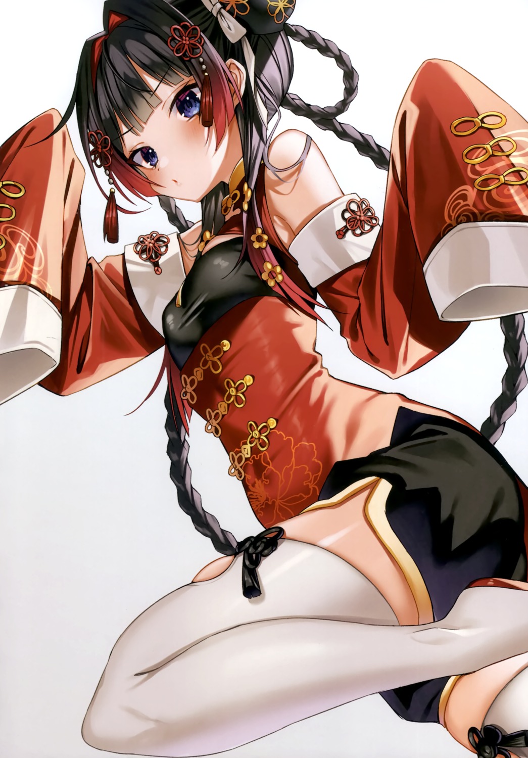 asian_clothes, ia_1928, nijisanji, thighhighs, tsukino_mito