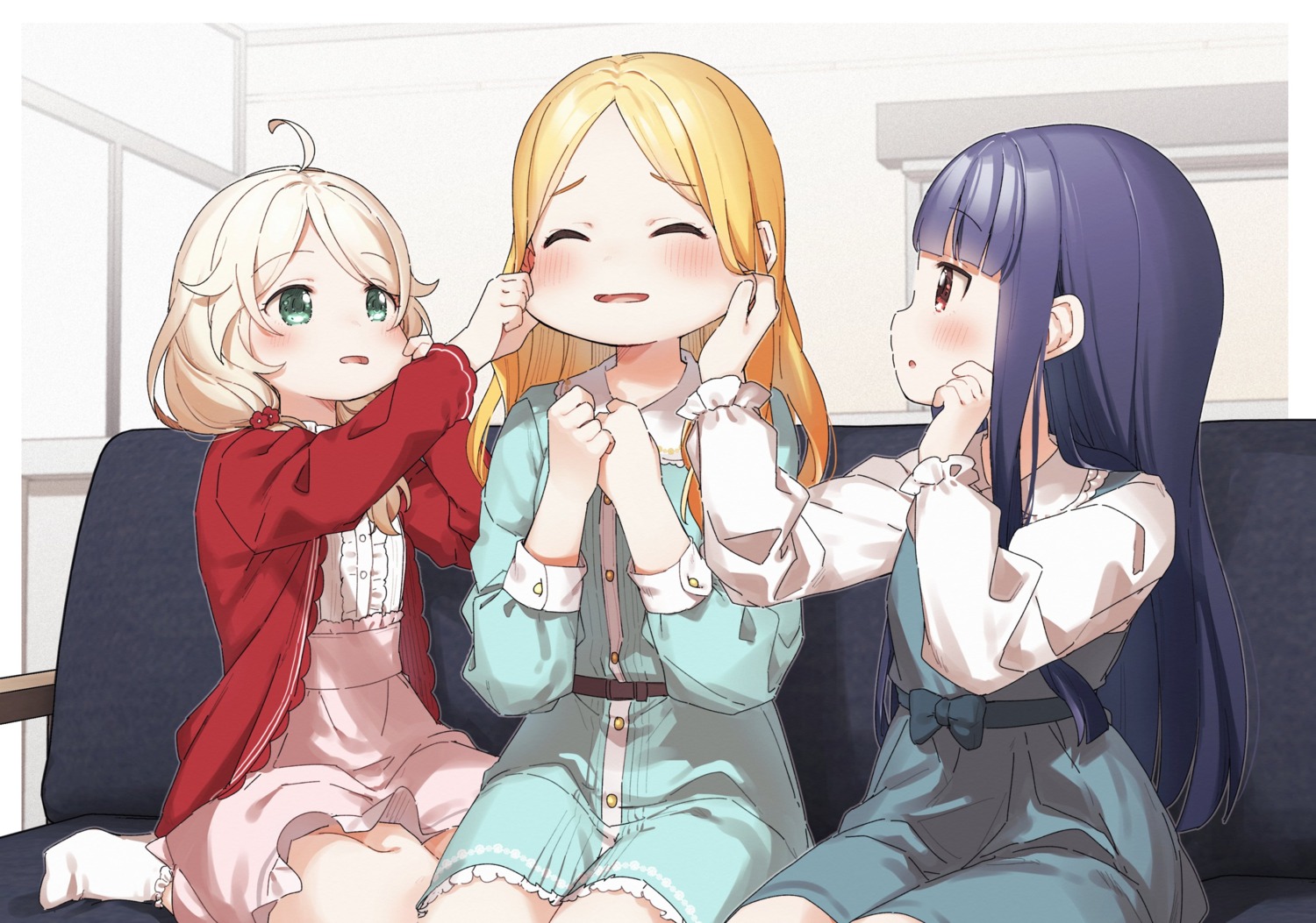 dress, kusaka_shi, mochizuki_hijiri, sajou_yukimi, the_idolm@ster, the_idolm@ster_cinderella_girls, the_idolm@ster_cinderella_girls_u149, yusa_kozue