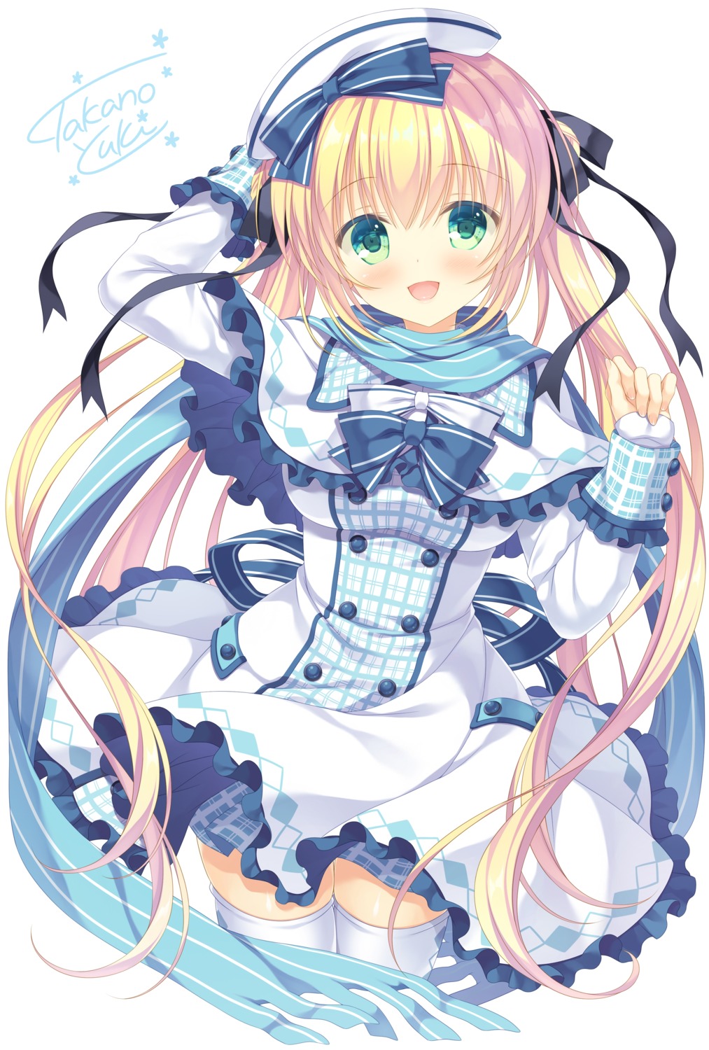 allegro_mistic, aria-chan, dress, skirt_lift, takano_yuki, thighhighs