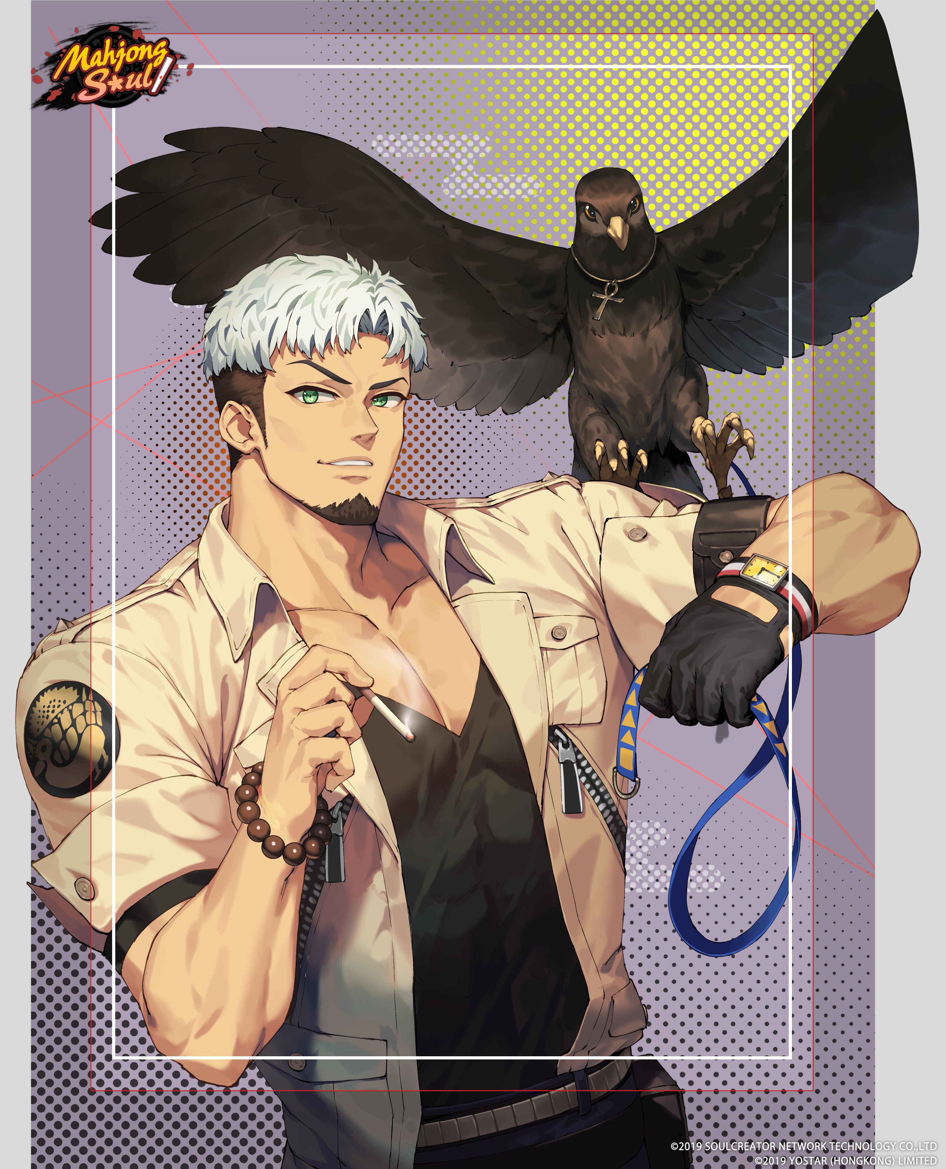 chyko, joseph_(majsoul), majsoul, male, smoking