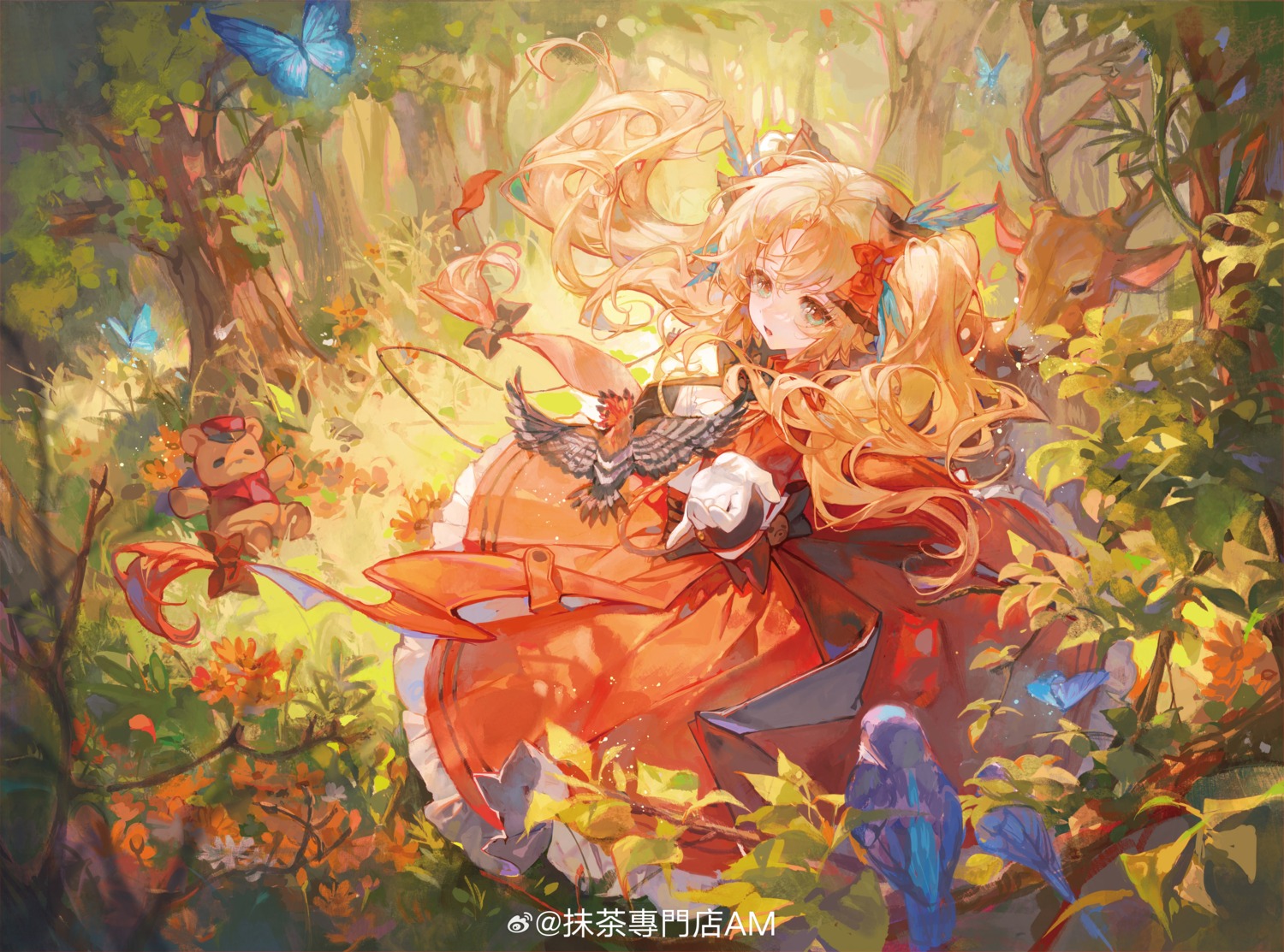 arknights, dress, matcha, pinecone_(arknights)