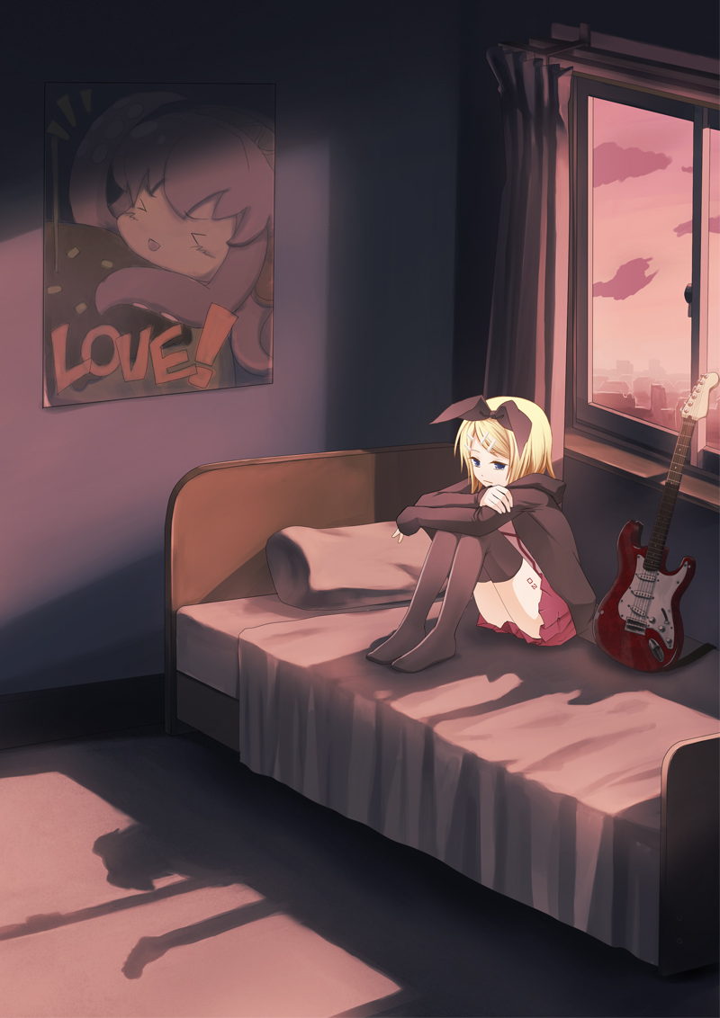 k2pudding, kagamine_rin, megurine_luka, takoluka, thighhighs, vocaloid