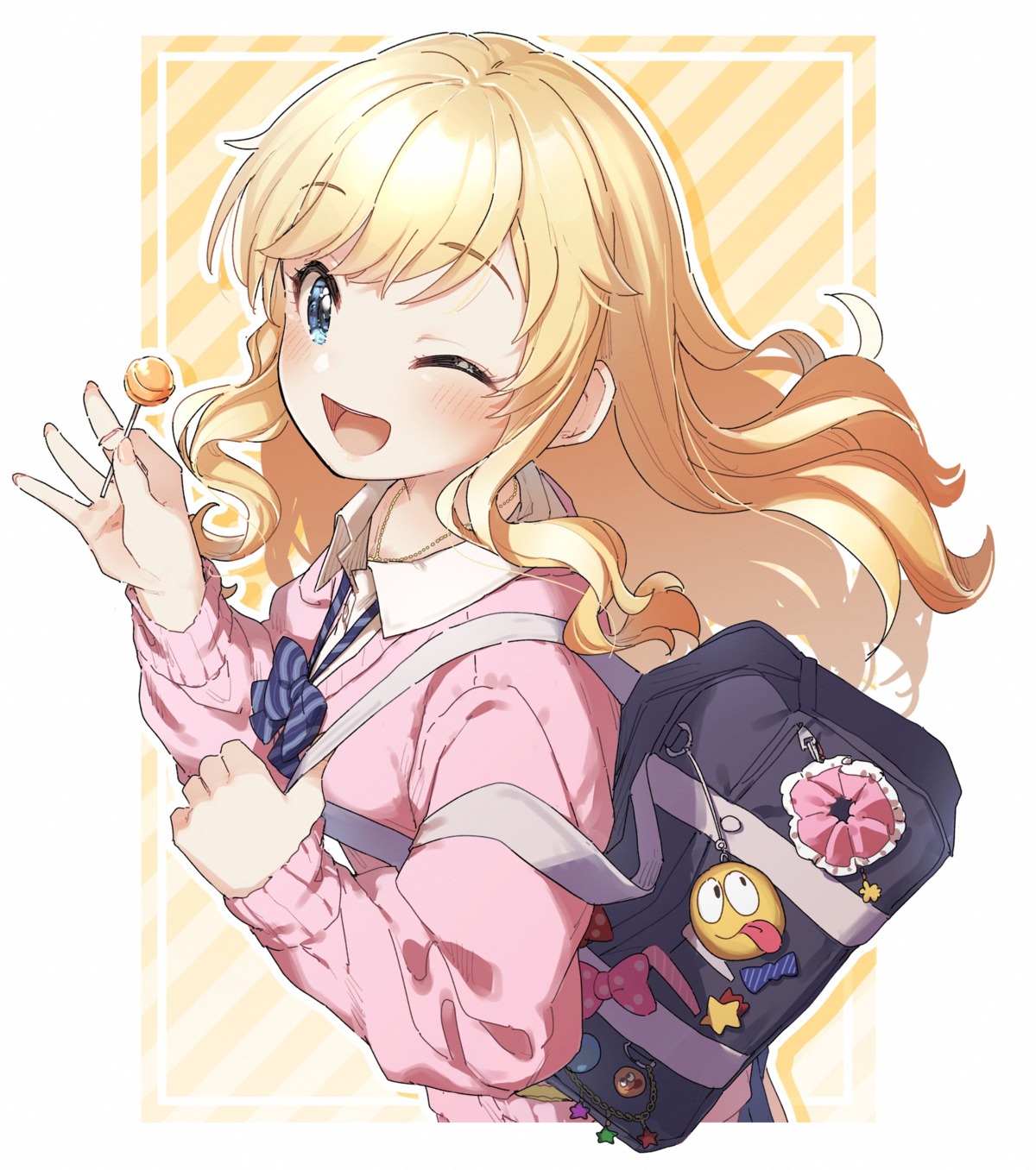 kusaka_shi, ootsuki_yui, seifuku, sweater, the_idolm@ster, the_idolm@ster_cinderella_girls
