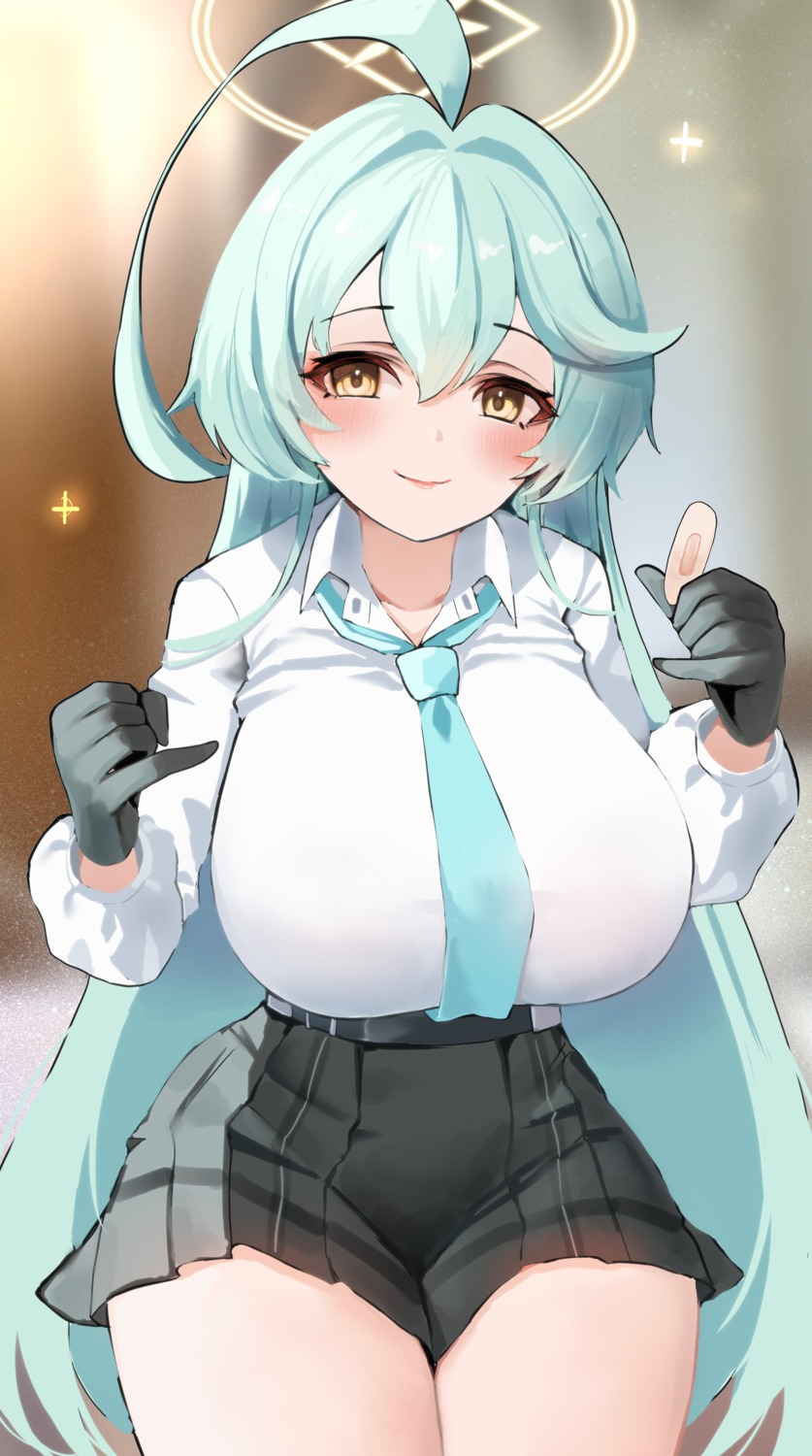 blue_archive, fluffyebi01, halo, kuchinashi_yume, seifuku