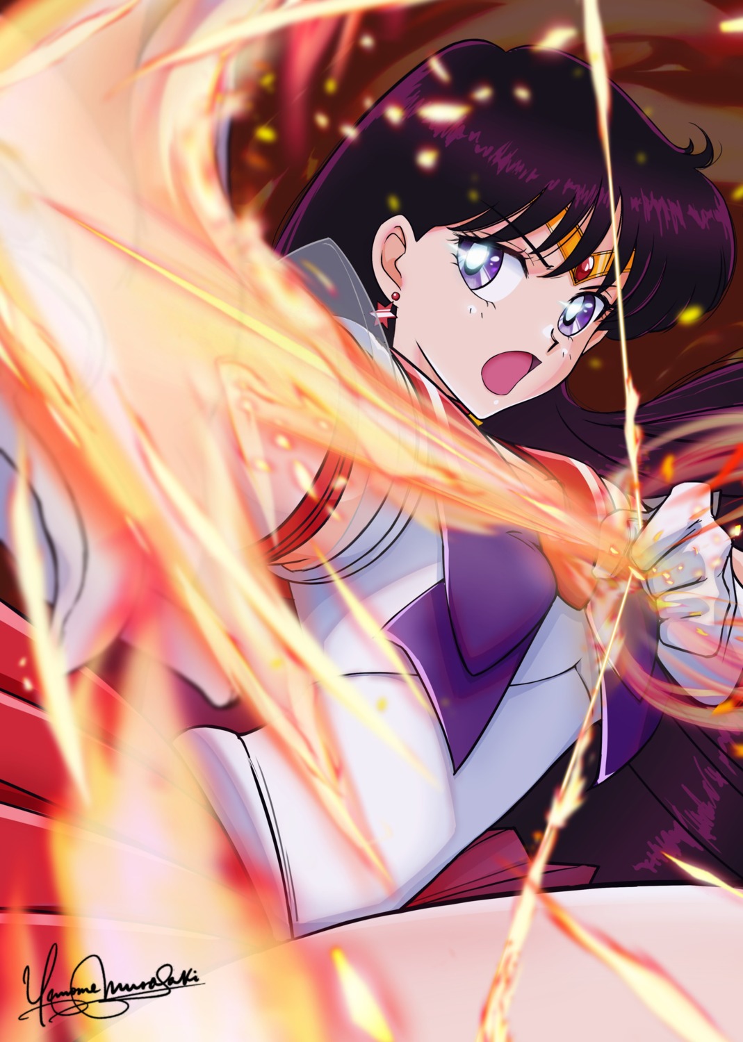 bishoujo_senshi_sailor_moon, dj_jdite, hino_rei, seifuku, weapon