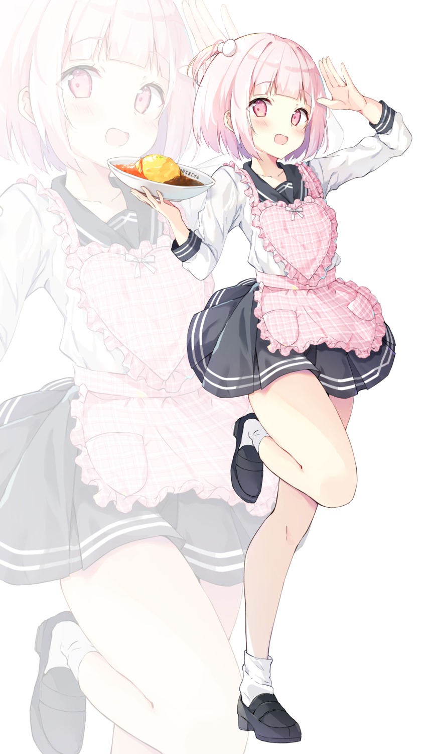saeki_sola, seifuku, skirt_lift
