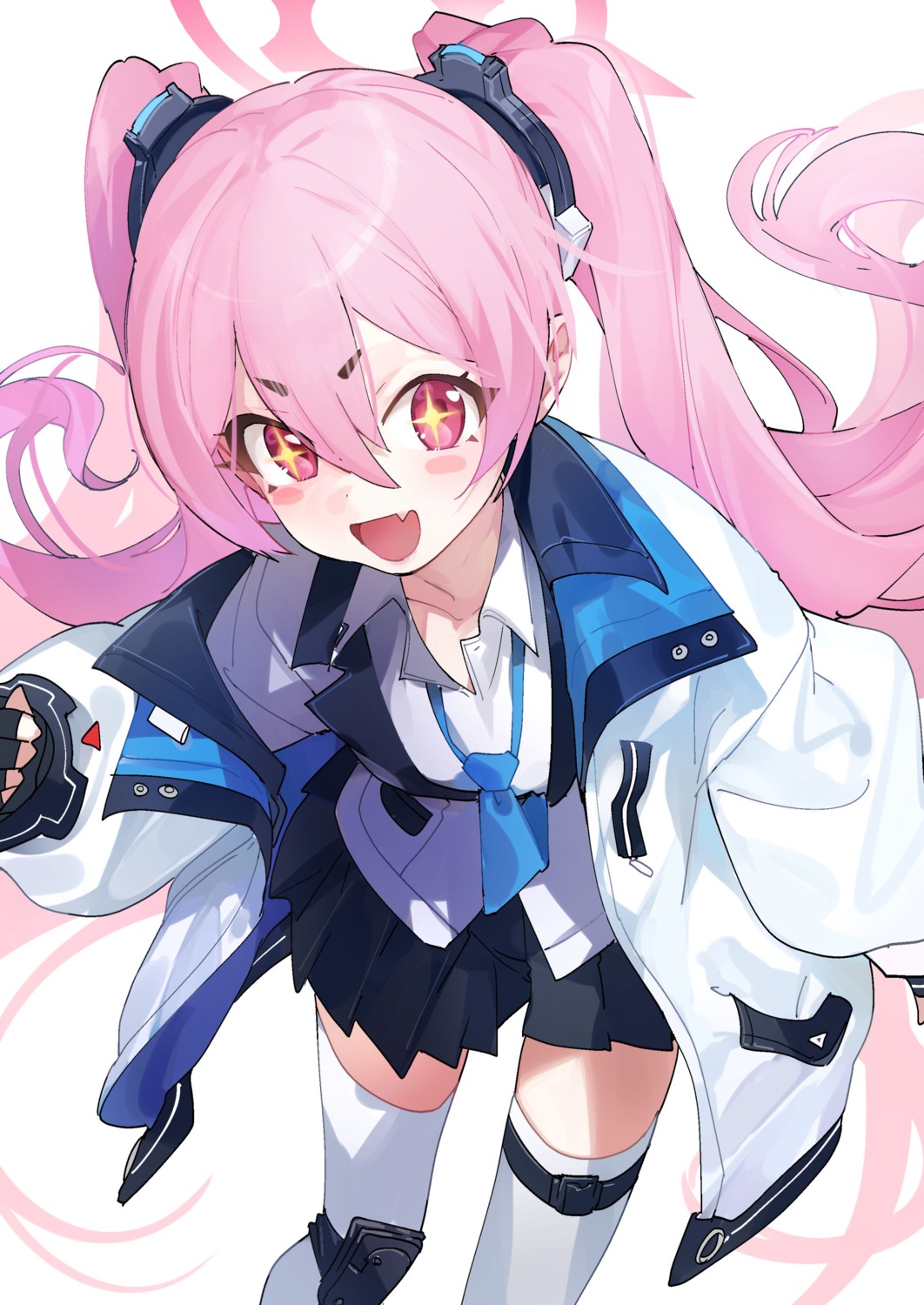 blue_archive, garter, halo, kurosaki_koyuki, seifuku, thighhighs, yanyo