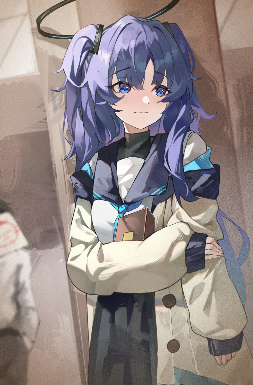 blue_archive, halo, hayase_yuuka, sakanafish, seifuku