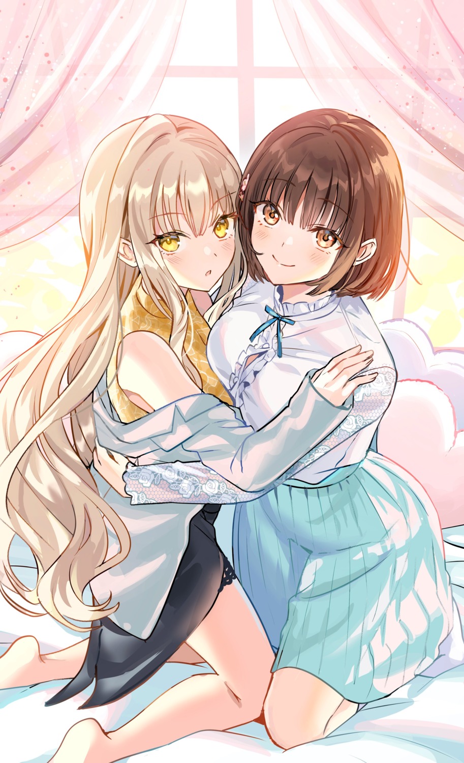 class_no_yuutousei_wo_"imouto"_ni_suru_yakusoku_wo_shita._douyara_ippai_amaetai_rashii., kakogawa_ao, kakogawa_kizuna, symmetrical_docking, tantan