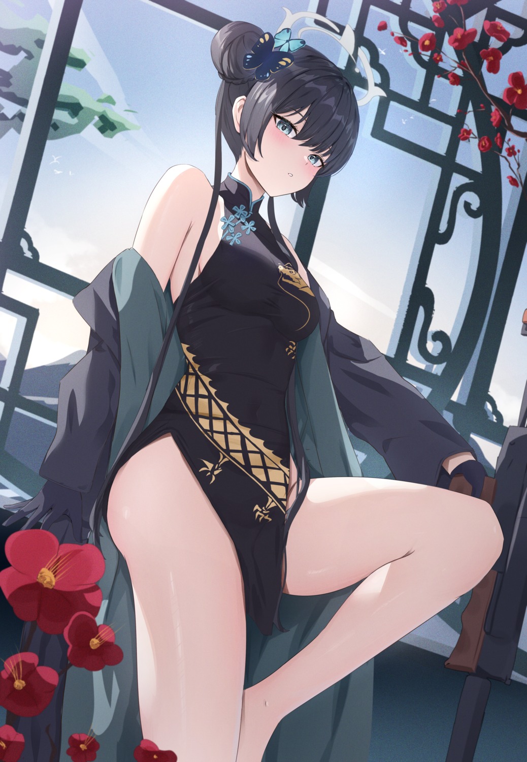 blue_archive, chinadress, halo, pharmarr, ryuuge_kisaki