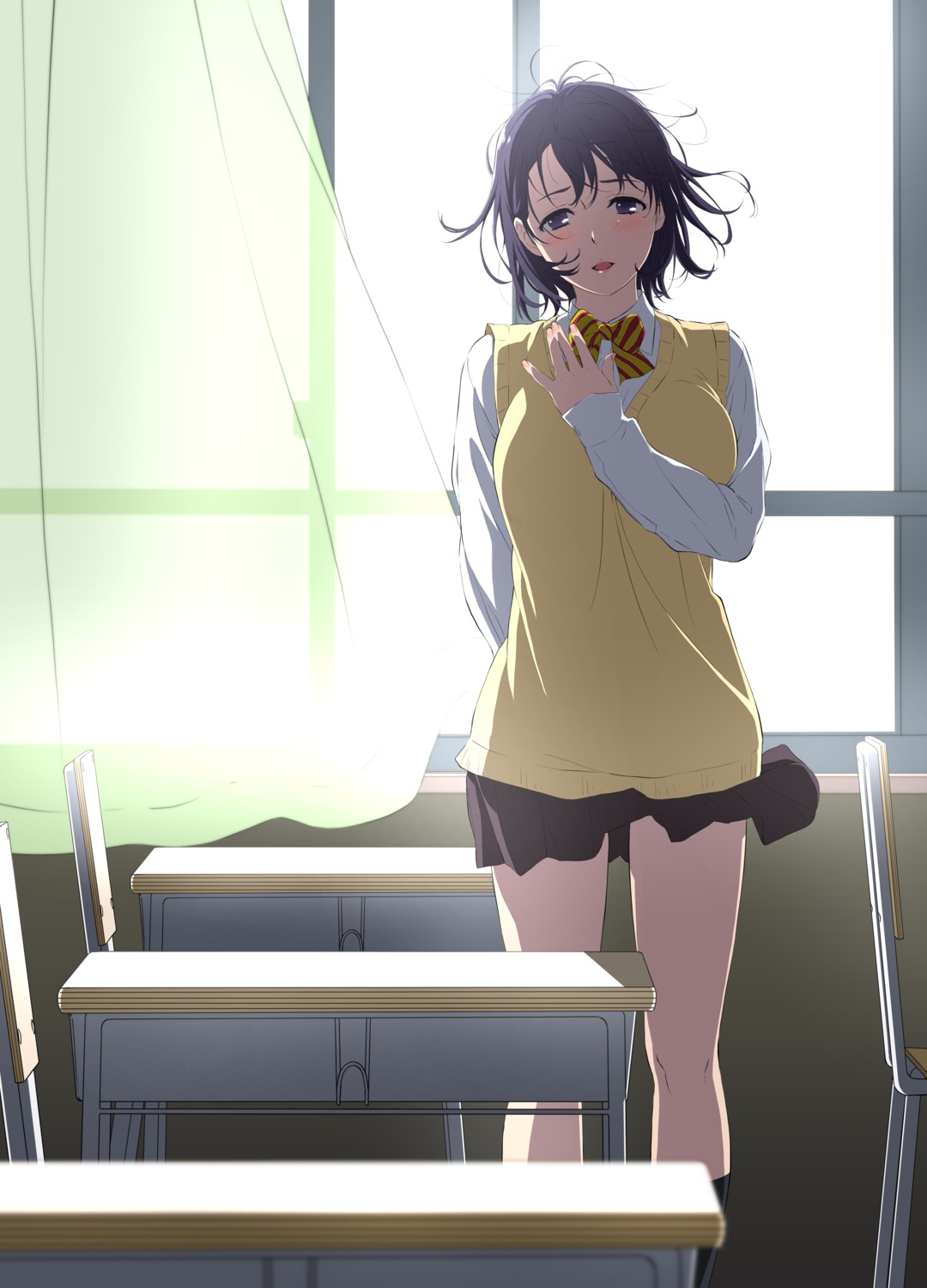 kakitama, seifuku, sweater