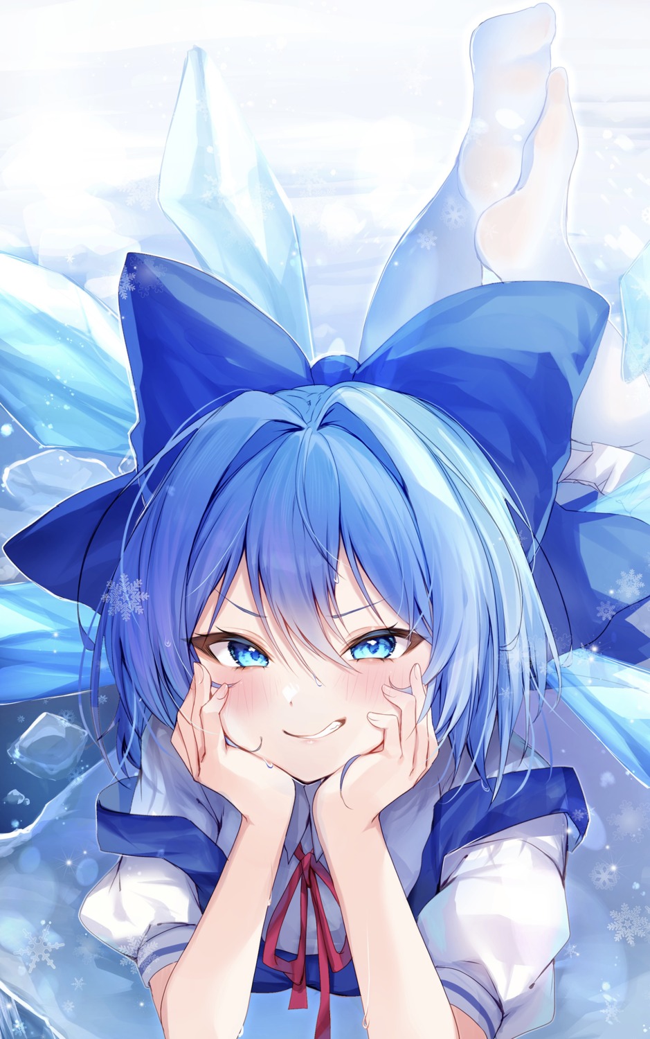 cirno, nenobi_(nenorium), pantyhose, touhou, wings