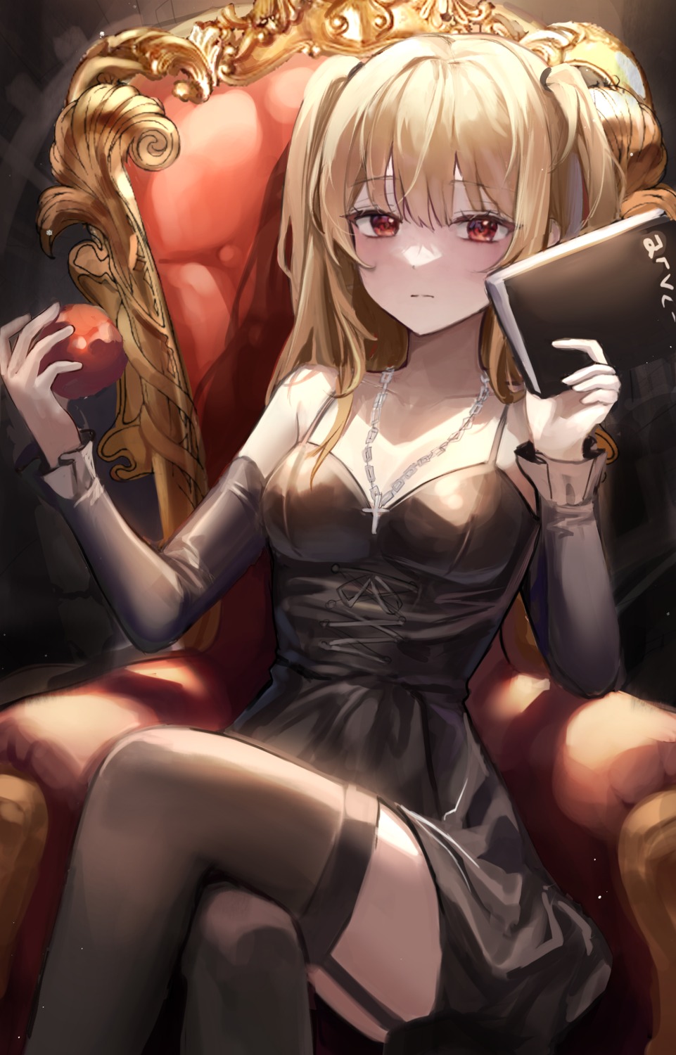 amane_misa, death_note, gothic_lolita, lolita_fashion, stockings, thighhighs, yam_s2