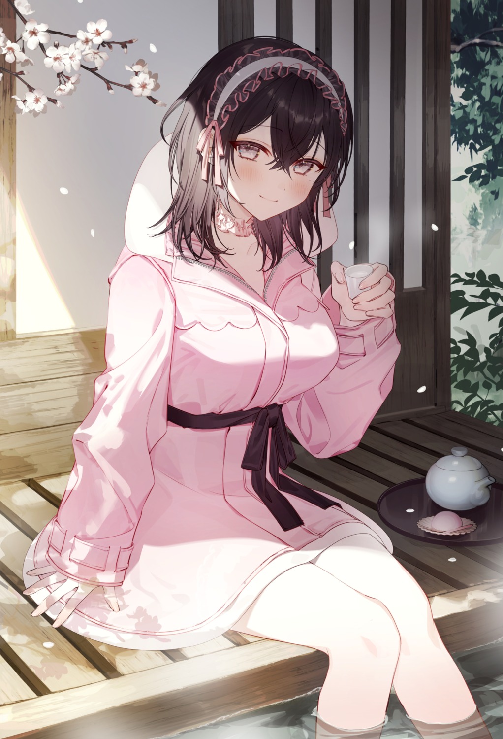 onsen, shandega, wet