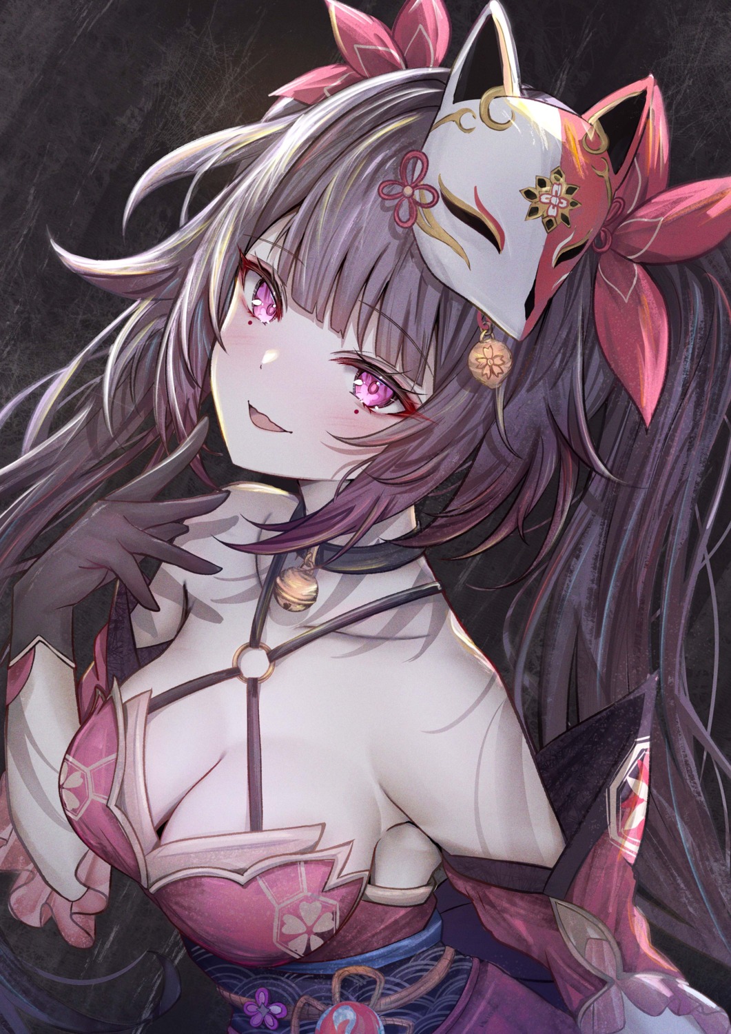 honkai:_star_rail, japanese_clothes, mito_soosu, no_bra, sparkle