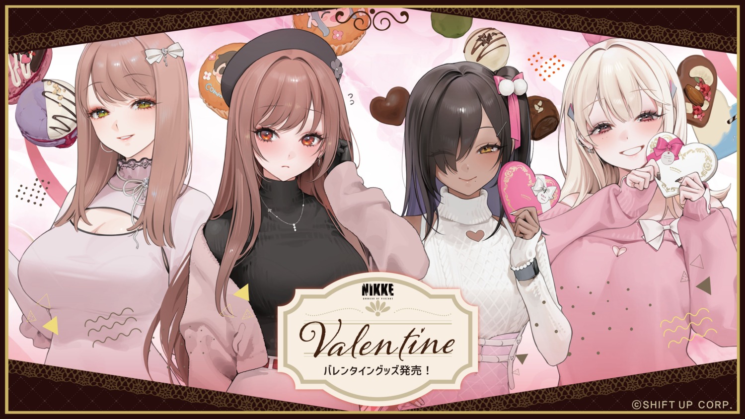 cleavage, emma_(nikke), goddess_of_victory:_nikke, naga_(nikke), rapi_(nikke), sweater, tagme, tia_(nikke), valentine