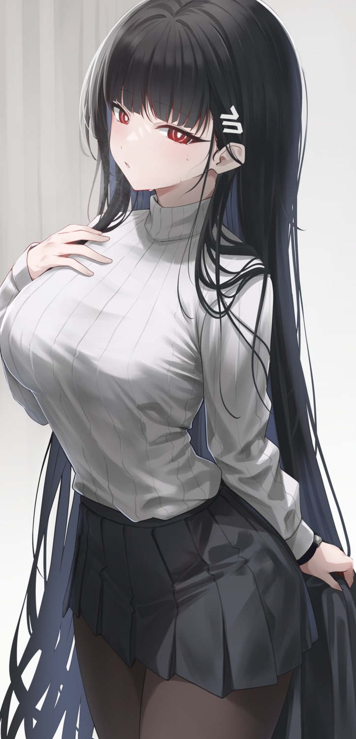 blue_archive, koisuke, pantyhose, sweater, tsukatsuki_rio