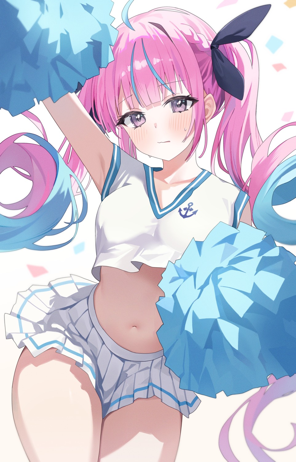 cheerleader, hololive, minato_aqua, nel_dcm