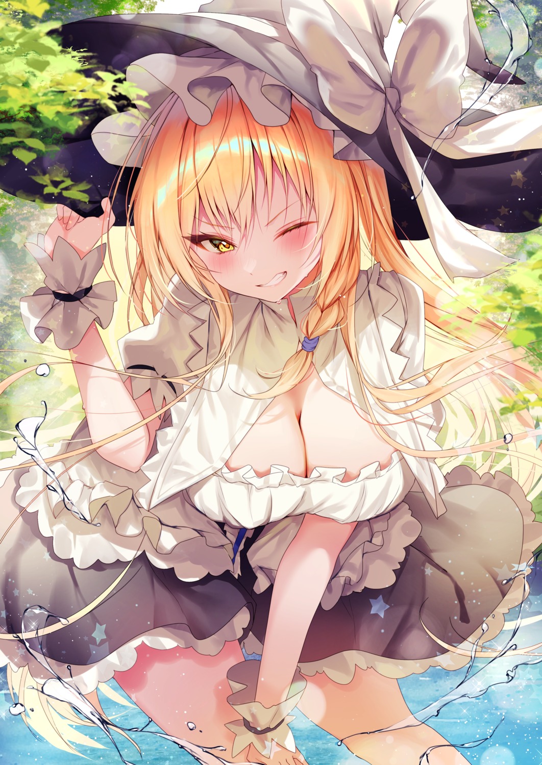 kirisame_marisa, nenobi_(nenorium), touhou, witch