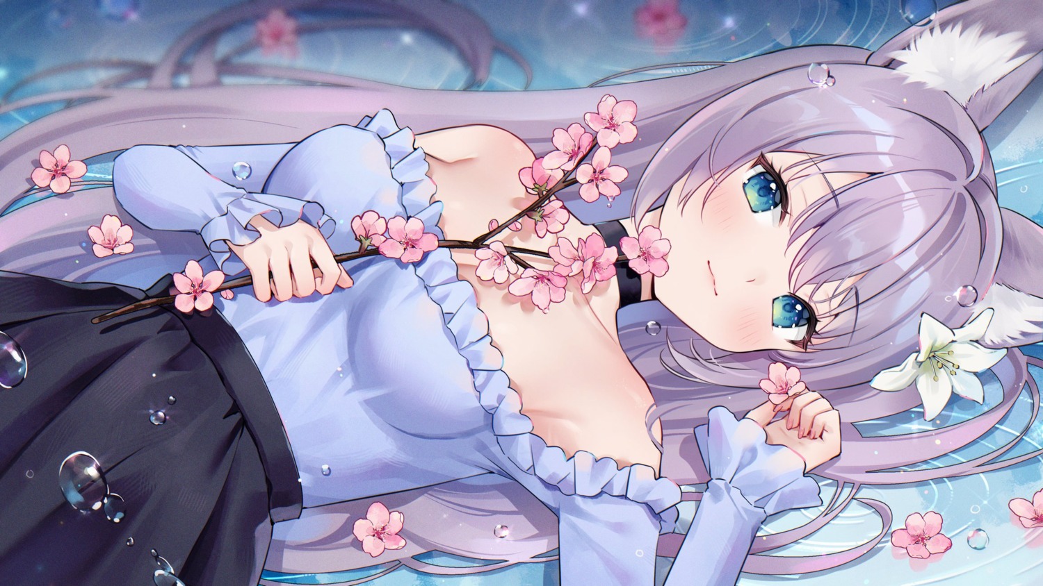 animal_ears, indie_virtual_youtuber, kaioura, nami_(nyaa), no_bra